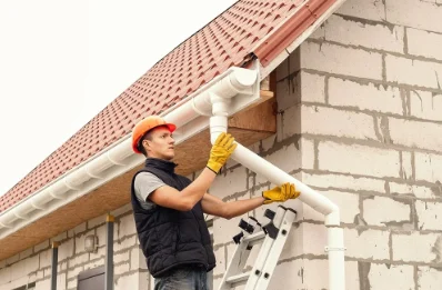 Pose et remplacement de gouttières à Loos